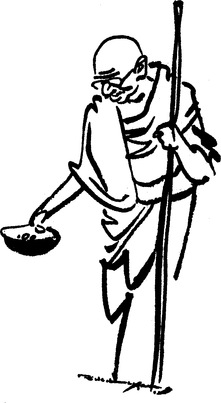 gandhiji standing coloring pages - photo #4