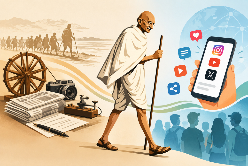 Mahatma Gandhi and social media
