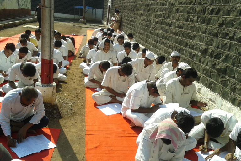 89 jail inmates appeared for Gandhi Peace Exam