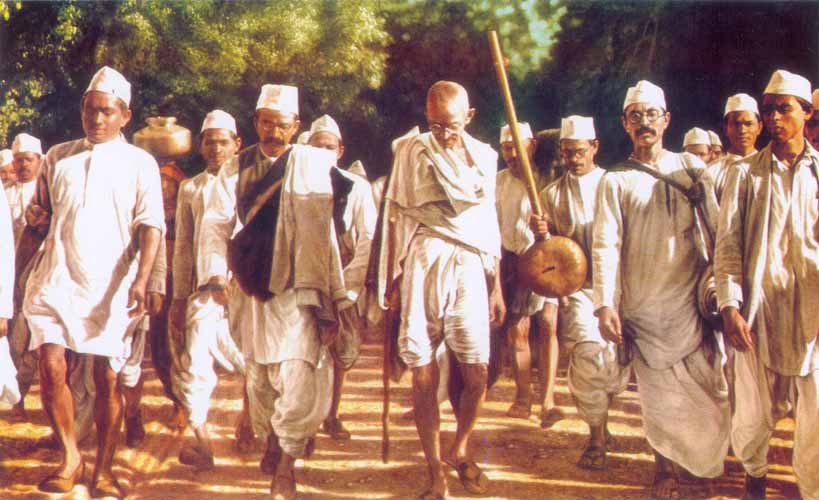 Image result for gandhi salt march