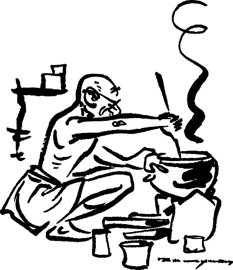 Gandhi as Cook