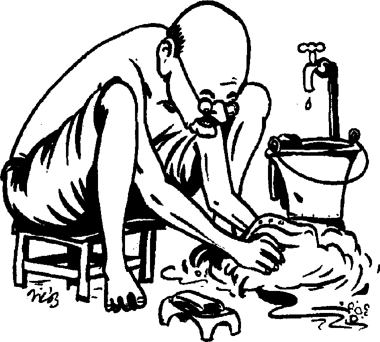 Gandhi as Washerman