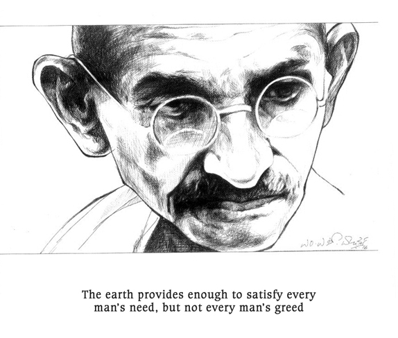 How to draw Mahatma Gandhi easy  YouTube