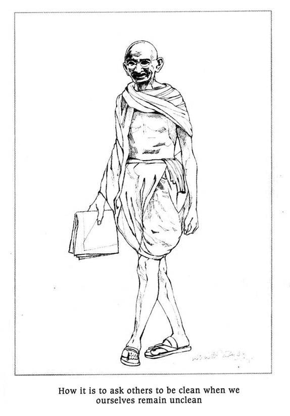 742 Drawing Gandhi Images Stock Photos  Vectors  Shutterstock