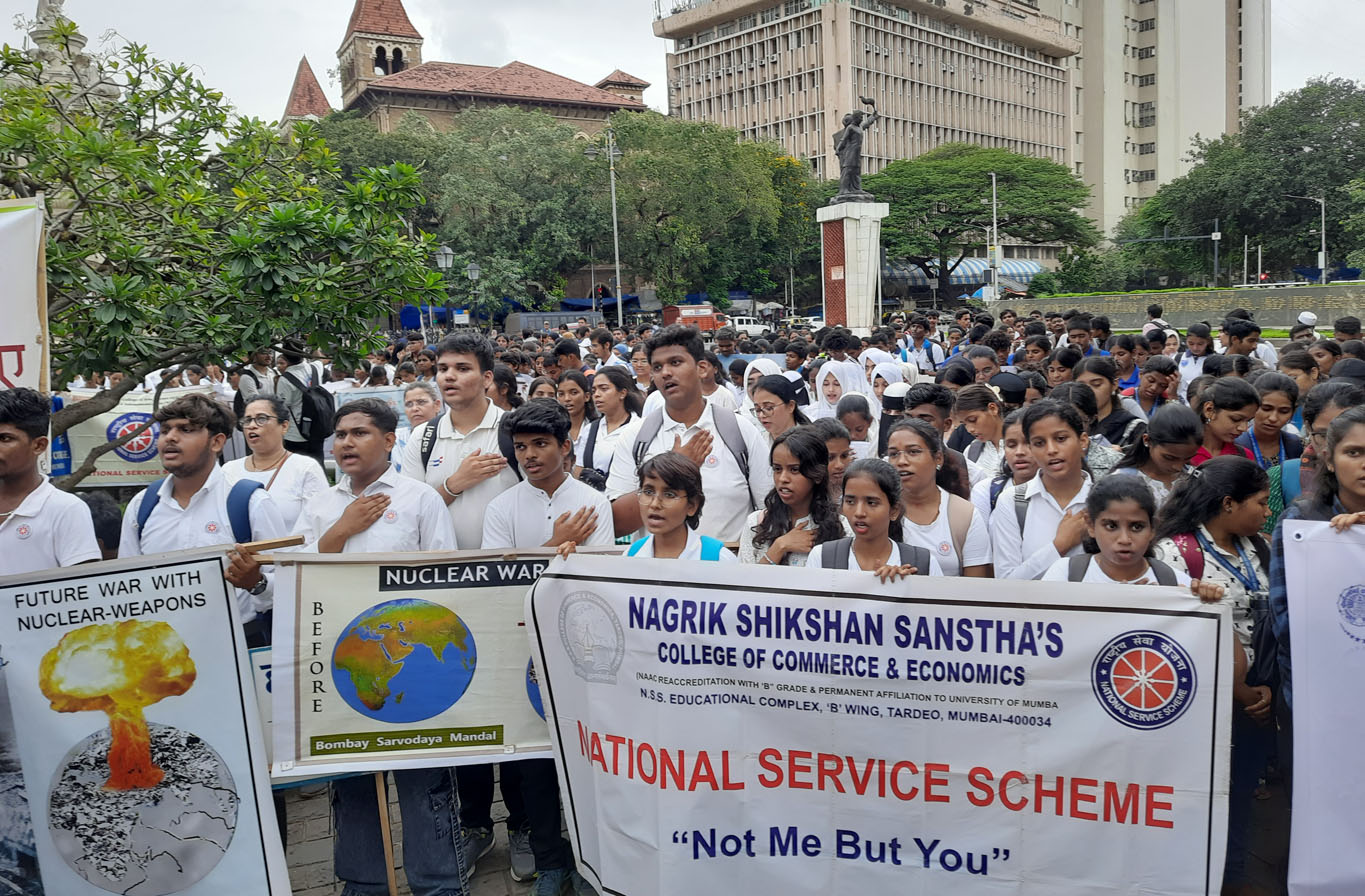 80th Hiroshima Day Peace Rally in Mumbai