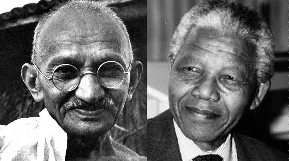 Mahatma Gandhi and Nelson Mandela