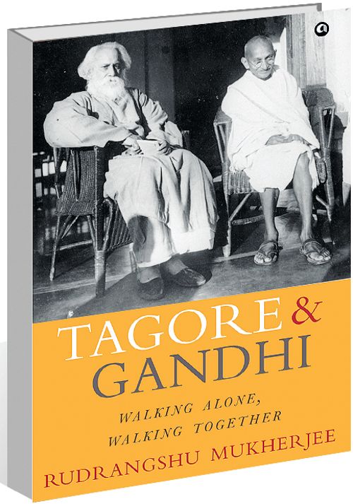 Tagore and Gandhi, Walking Along, Walking Together book cover page