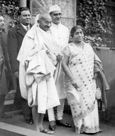 Mahatma Gandhi and Sarojini Naidu