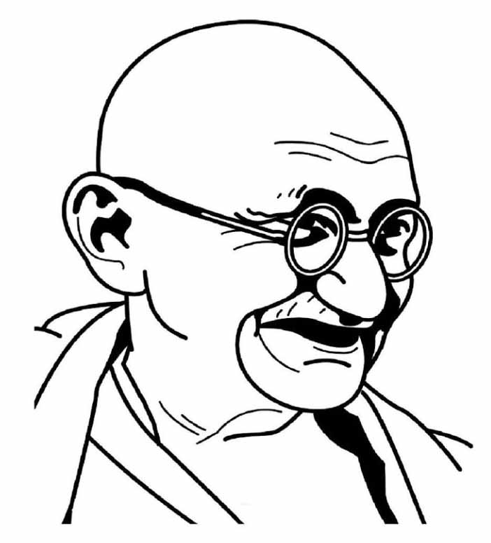 Mahatma Gandhi pencil sketch