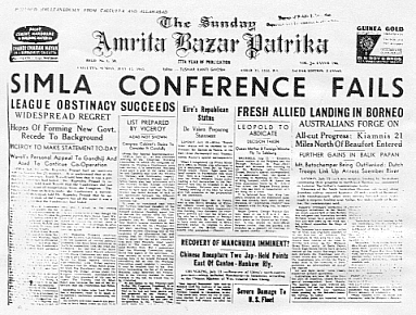 Simla Conference newspaper report