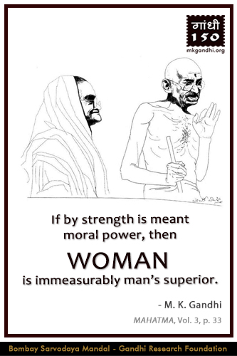 Mahatma Gandhi Quotes on Woman Mahatma Gandhi Quotes on Woman