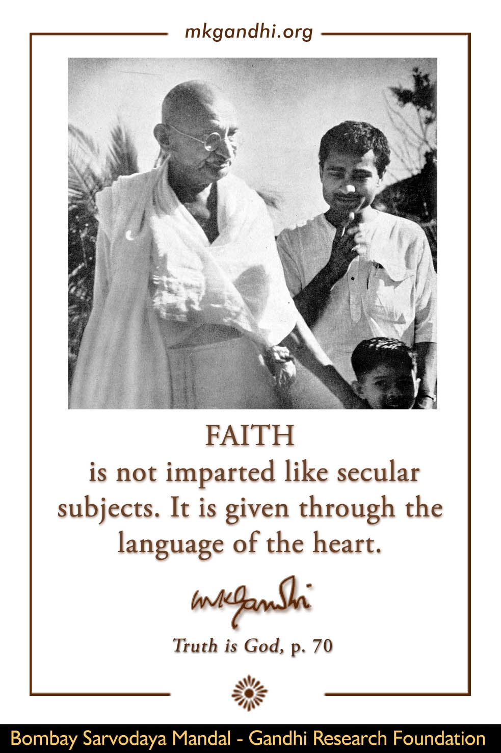 Mahatma Gandhi Quote on Faith