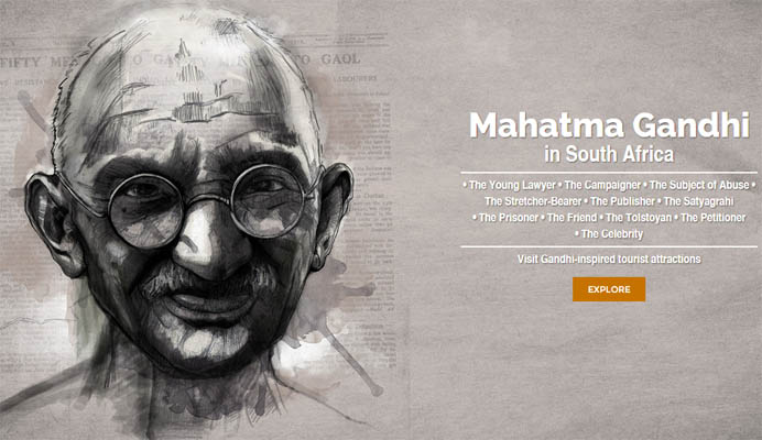 Virtual Gandhi in South Africa