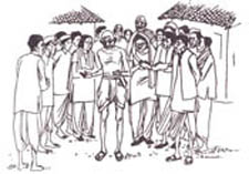 Gandhi in Noakhali